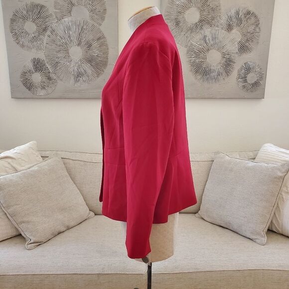Le Suit Wing-Lapel Blazer size 16 in Red - NEW - Picture 8 of 15